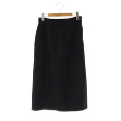 ボールジー BALLSEY トゥモローランド ドライダブルクロス Iラインスカート タイトスカート 34 ブラック /ES ■OS