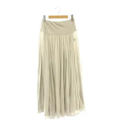 スリードッツ three dots ジャージーコレット ロングスカート フレア XS ライトグレー /CX ■OS