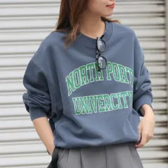 JOURNAL STANDARD relume (ジャーナルスタンダードレリューム) ■■ ① 25070462829010 ヴィンテージロゴスウェット レディース ネイビー FREE