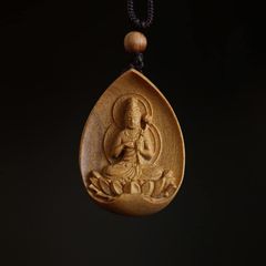 薬師如来 白檀木製ハート型お守り 懐中お守り - メルカリ