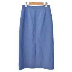 ユナイテッドアローズ UNITED ARROWS タイトスカート ロング 無地 38 水色 ライトブルー ■FY