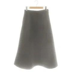 ボールジー BALLSEY トゥモローランド 23AW プラッドマトラッセ フレアロングスカート 34 チャコール /ES ■OS