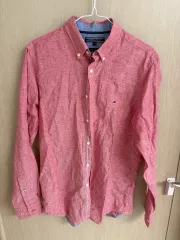 トミーヒルフィガー ピンク シャツ M