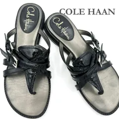 COLE HAAN トングサンダル エナメル ブラック 587A