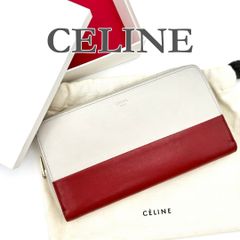 CELINE ラウンドファスナー 長財布 レッド - メルカリ