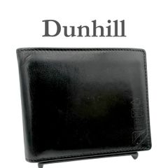 みさき様専用！】ダンヒル Dunhill 二つ折りミニ財布 レザー 黒 - メルカリ