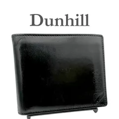 Dunhill 二つ折り財布 札入れ 本革 レザー ブラック 646T