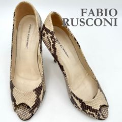 【新品】FABIO RUSCONI ヘビ柄フラットシューズ 38 FABIO RUSCONI ヘビ柄フラットシューズ - メルカリ