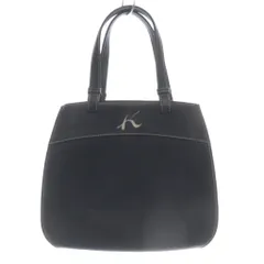 キタムラ レザー コインケース付き ハンドバッグ レザー 紺