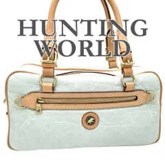 HUNTING WORLD ハンドバッグ ライトブルー 1134T