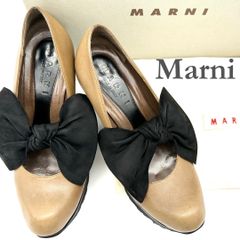 marni マルニ フリンジ ミュール セージグリーン 35 - メルカリ