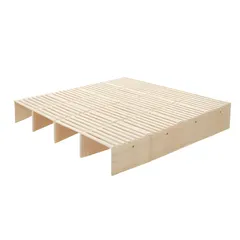 「大人気商品」全新品 【 ハイタイプ】【パレットベッド×16枚】パレットベッド 天然木 すのこベッド ローベッド 木製 おしゃれ　お掃除ロボット対応　分割 ベッドフレーム
