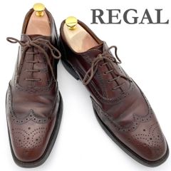 REGAL ブラウン ウィングチップ ドレスシューズ - メルカリ
