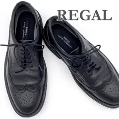 REGAL 革靴 本革 軽量 ウイングチップ ブラック 1543A