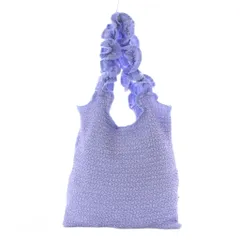 ニコアンド Niko and.. ポコポコフリルトートバッグ トートバッグ パープル 紫 フリル /RI ■OS