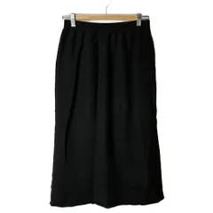 フレームワーク Framework 裏毛セミフレアスカート ロング丈 ウエストゴム 36 S 黒 ブラック 22-060-220-8150