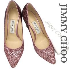 美品 JIMMY CHOO グリッター ブライダルシューズ パンプス 箱付き