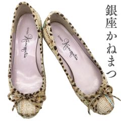 銀座かねまつ ポインテッドトゥパンプス 23.5cm メタリック - メルカリ