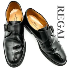 REGAL ドレスシューズ 本革 モンクストラップ ブラック 2282T