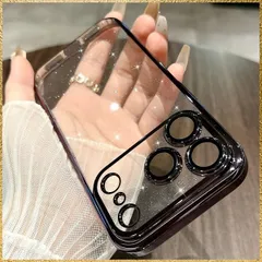 ★送料無料★Size:IPhone17ProMax_Color:紫 MRedoxe 「極薄」 for iPhone 17 Pro Max ケース キラキラ ラメ クリア 韓国 超薄型 いphone17ProMax ケース レンズを完全に覆う一体型設計 ストラッ