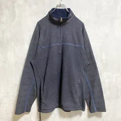 古着 used　90s 00s OLD NAVY オールドネイビー　長袖ハーフジップフリースジャケット　グレー　レトロ　XLサイズ【値引き交渉OK！】