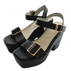 オリエンタルトラフィック ORIENTAL TRAFFIC サンダル 厚底 M 黒 ブラック /SS ■OS