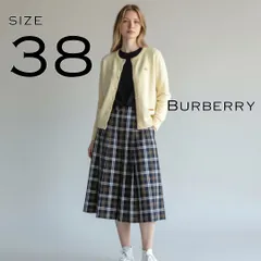 BURBERRYバーバリー カシミヤブレンドウールニットカーディガン  38 (M) アイボリー クリーム【古着】【中古】【送料無料】