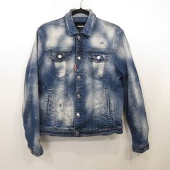 美品】DSQUARED2 デニムジャケット ダメージ加工 赤タグ サイズ50