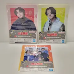【中古品】 LIL LEAGUE 中村竜大 岡尾真虎 一番くじ クリアファイル ＆ ステッカー セット 3点 まとめ 【087-250215-mm-10-izu】