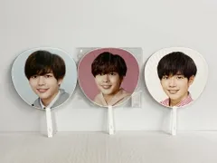 【中古品】 なにわ男子 長尾謙杜 うちわ 【086-250413-ma-06-izu】