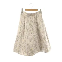 チェスティ Chesty 花柄 サテン フレアスカート ひざ丈 1 ライトピンク /DF ■OS