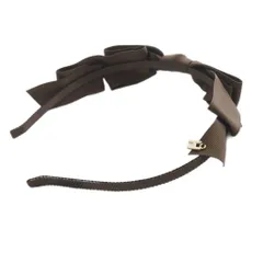 ザハニー THE HANY Bijoux カチューシャ ロゴ 茶色