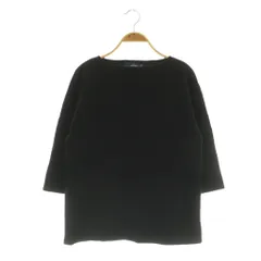 セントジェームス SAINT JAMES バスクシャツ 七分袖 カットソー ボートネック フランス製 T3 ブラック /MY ■OS