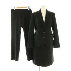 レミュー LES MUES セットアップ スーツ ジャケット スカート パンツ 3点セット M ブラック /HK ■OS