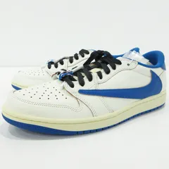 【三重本店】 中古 NIKE×Travis Scott ×fragment design | ナイキ×トラヴィススコット×フラグメントデザイン スニーカー Air Jordan 1 Low OG DM7866-104 ブルー サイズ：28.5cm 【126】