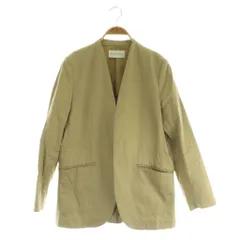 バンヤードストーム BARNYARDSTORM 24SS ノーカラージャケット 麻 リネン 1 カーキ /MY ■OS