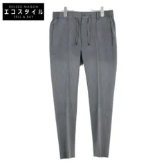 giab's ARCHIVIO ジャブスアルキヴィオ A5935 ｸﾞﾚｰ ﾎﾟﾘｴｽﾃﾙ MASACCIO ｾﾝﾀｰﾌﾟﾚｽ ﾘﾗｯｸｽﾊﾟﾝﾂ 46