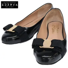 Salvatore Ferragamo サルヴァトーレフェラガモ VARINA ヴァラリボン パテント フラットパンプス/ 4