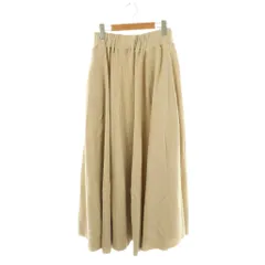 メゾンドアール MAISON de R コットン サーキュラースカート フレアスカート ロング F ベージュ /DF ■OS