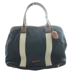 ポールスミス PAUL SMITH トートバッグ ナイロン レザー 紺 ネイビー 茶 ブラウン /SS ■OS