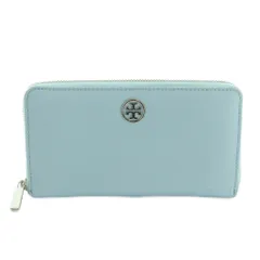 トリーバーチ TORY BURCH 長財布 ラウンドファスナー 小銭入れ ロゴ ライトブルー /MI ■OS