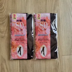 日本輸入 ブランド ハイソックス ストッキング 80デニア 4足 まとめ