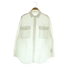 ガリャルダガランテ GALLARDAGALANTE ローンシャツ 長袖 オーバーオール シアー F ホワイト /MY ■OS