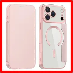 ★送料無料★Size:iPhone 17 ProMax_Color:ピンク 【REHOOF】iPhone 17 pro max ケース 手帳型 magsafe対応 背面 透明 クリア 財布型 アイフォン 17 プロマックス ケース マグセーフ 手帳 ワイヤレス