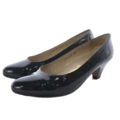 サルヴァトーレフェラガモ Salvatore Ferragamo SPORT ガンチーニ ローファー レザー スクエアトゥ 5.5D 黒