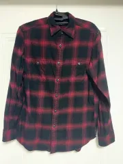 ユニクロ フランネル シャツ チェック柄 S