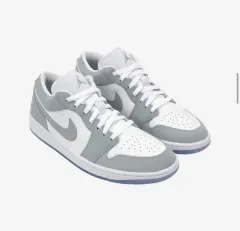 ナイキ エア ジョーダン 1 ロー 白 ウルフ グレー