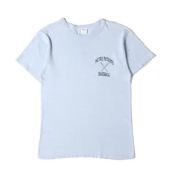 Champion vintage チャンピオン ヴィンテージ Tシャツ サイズ:M 80s トリコタグ カレッジロゴ  霜降り Tシャツ 杢ブルー USA製 トップス カットソー 半袖【メンズ】