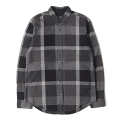 BLACK LABEL CRESTBRIDGE ブラック レーベル クレストブリッジ シャツ サイズ:M オーバーチェック ボタンダウン ドレスシャツ グレー系 トップス カジュアルシャツ 長袖【メンズ】