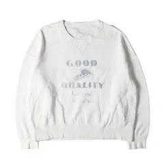 visvim ビズビム スウェット サイズ:2 23AW 直営店限定 Hand-Sewn Goodyear Welt ステンシルプリント スウェットシャツ (AMPLUS SB SWEAT L/S) ホワイト 白 トップス トレーナー 【メンズ】のサムネイル